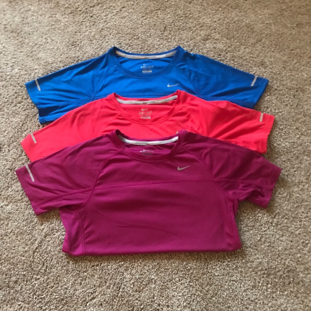 NIKE MILER short sleeve 3 shirts SMALL